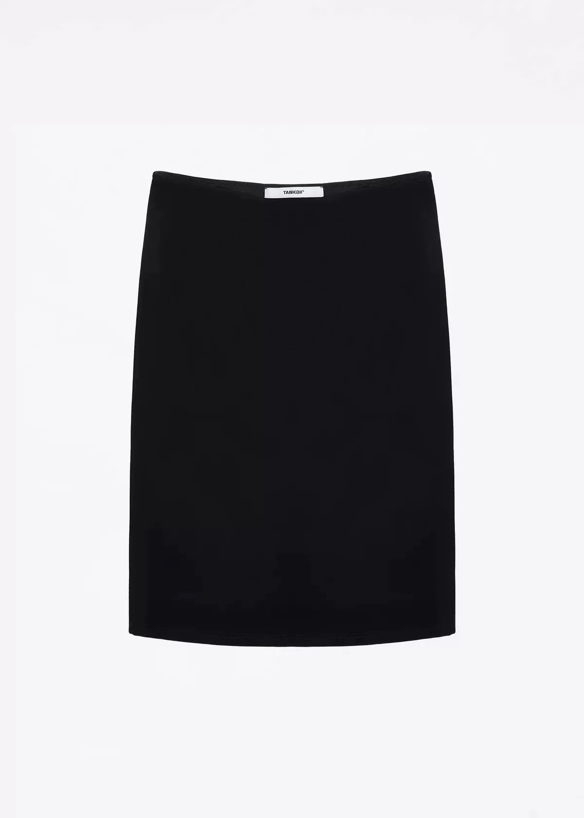 Tank  Skirt Black Mid-Low Rise Hip Skirt Rayon