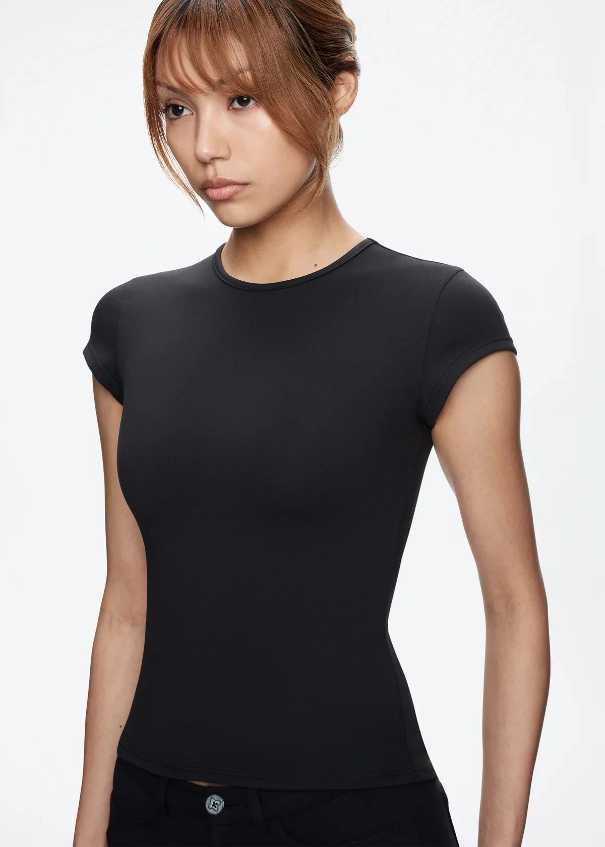 Tank Summer Women's Round Neck Baby Tee – Slim Fit Soft Cotton T-Shirt