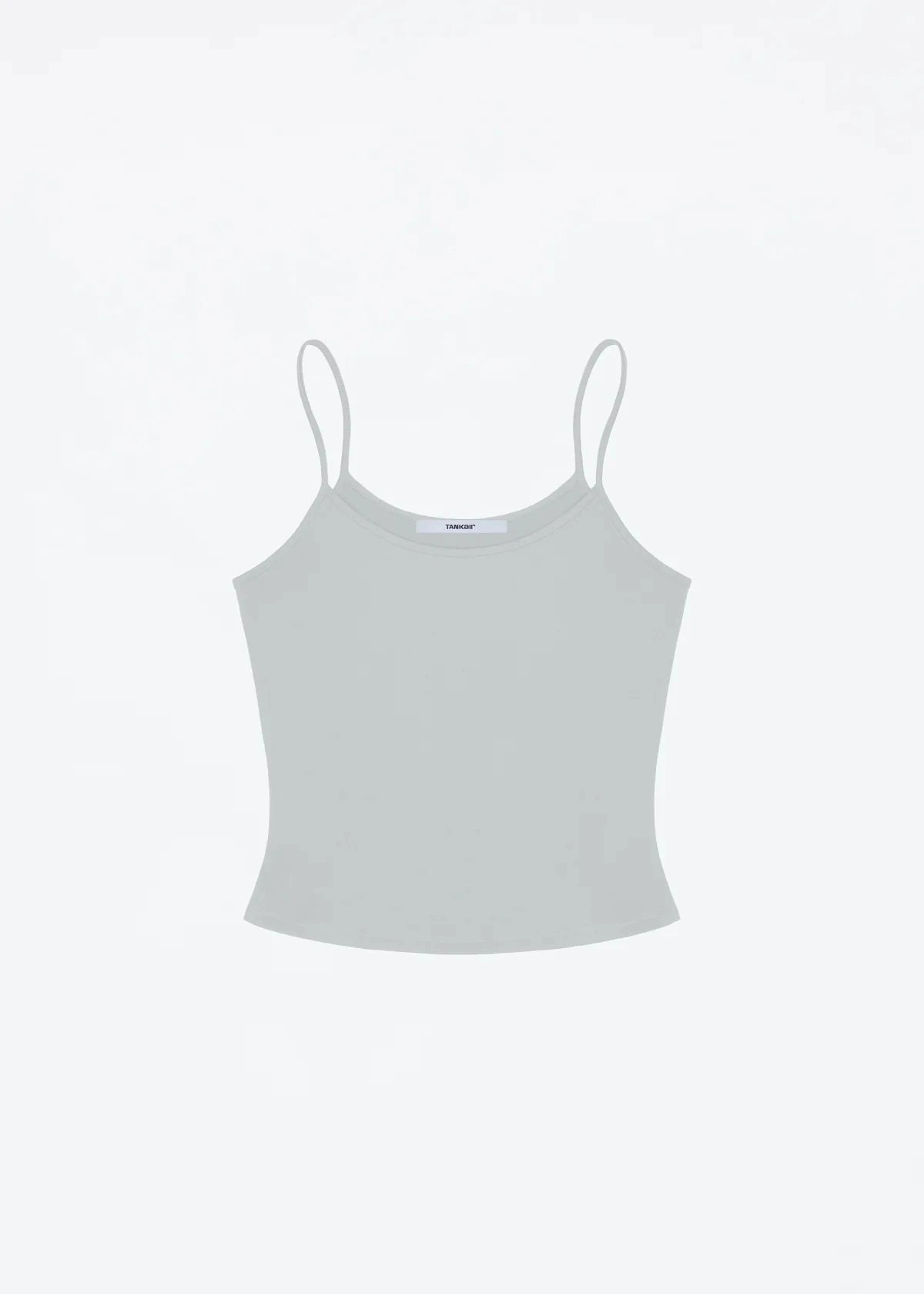 Tank Baby Blue Slim Fit Camisole – Custom Dyed Fog Gray Summer Top