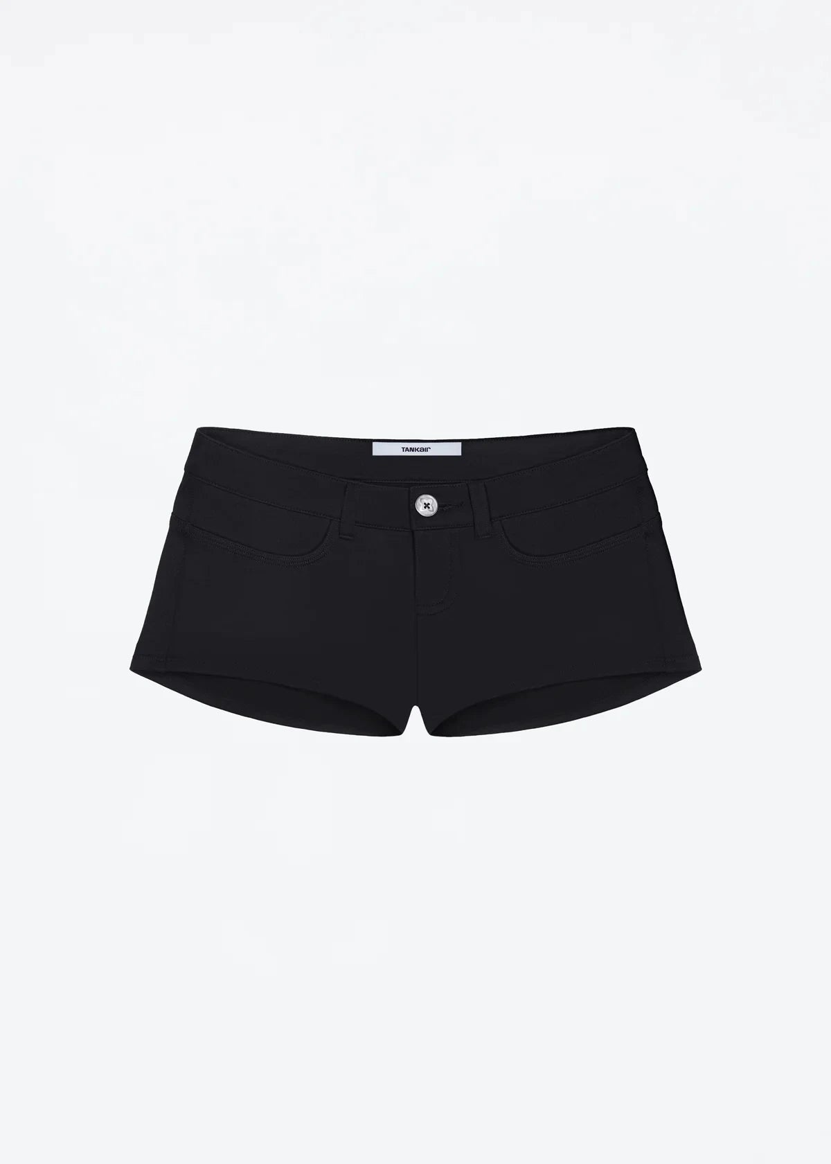 Tank Black Super Shorts, Low-Waisted Tight